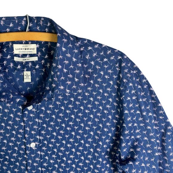 LUCKY BRAND Men’s LongSleeve , Button front, casual dress shirt  Size L - Picture 3 of 10